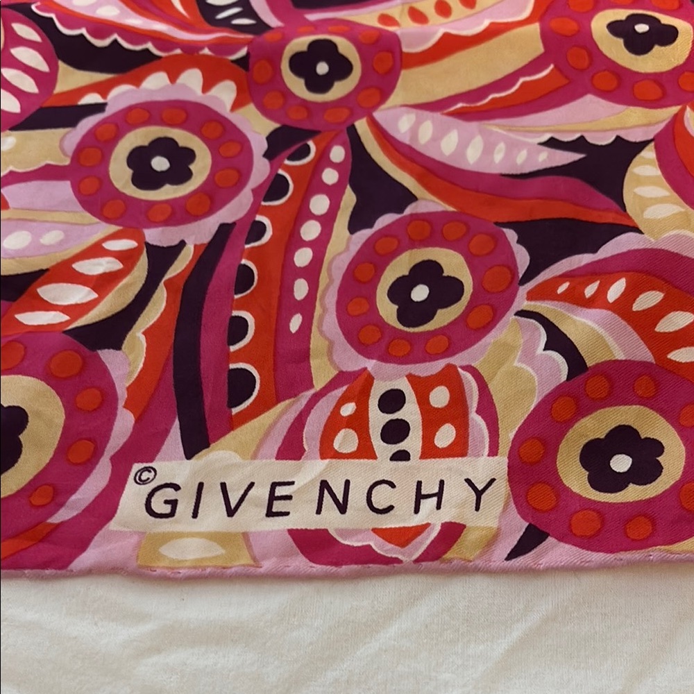 Givenchy Multicolor Floral Scarf
